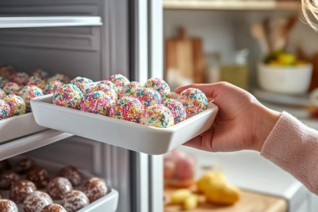 How long do I freeze cake pops before dipping