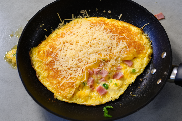 How do restaurants make omelettes so fluffy