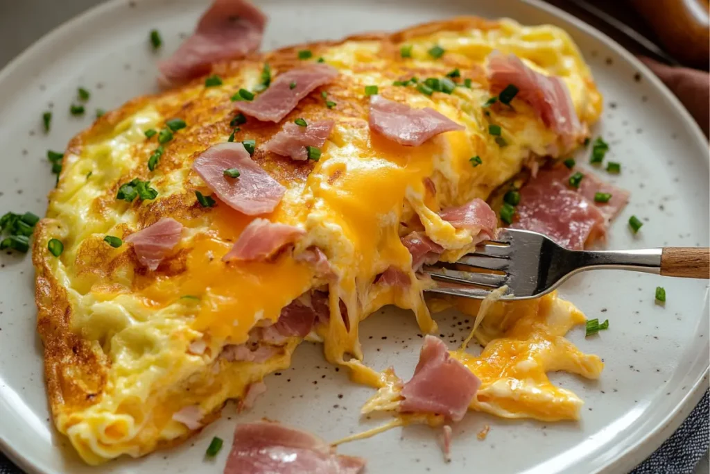 Is ham egg and cheese omelette healthy