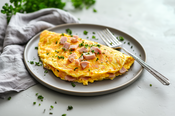 ham and cheese omelette