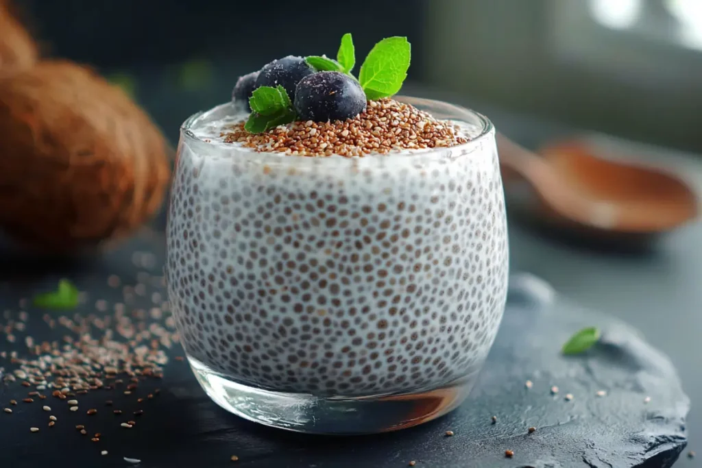 coconut milk chia pudding