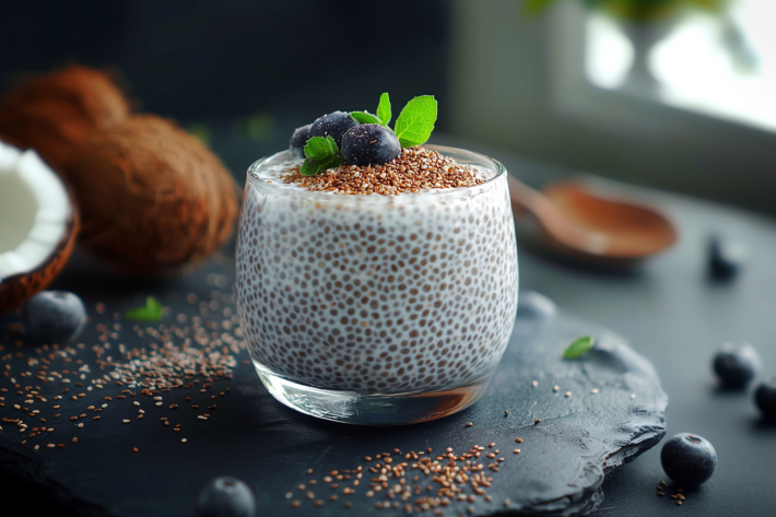 coconut milk chia pudding