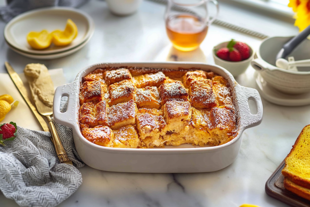 Brioche french toast casserole
