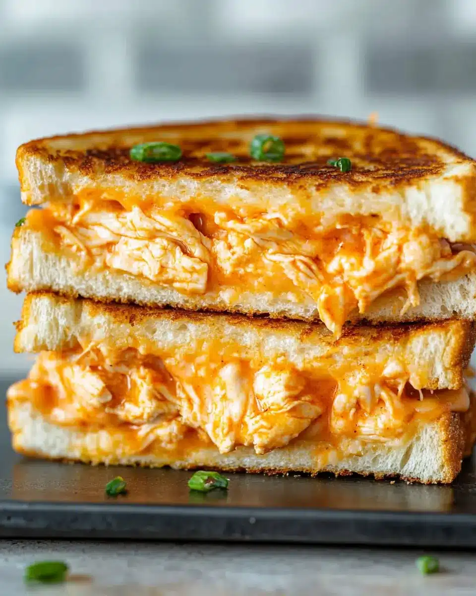 Buffalo Chicken Grilled Cheese – Easy Spicy Comfort Food Favorite