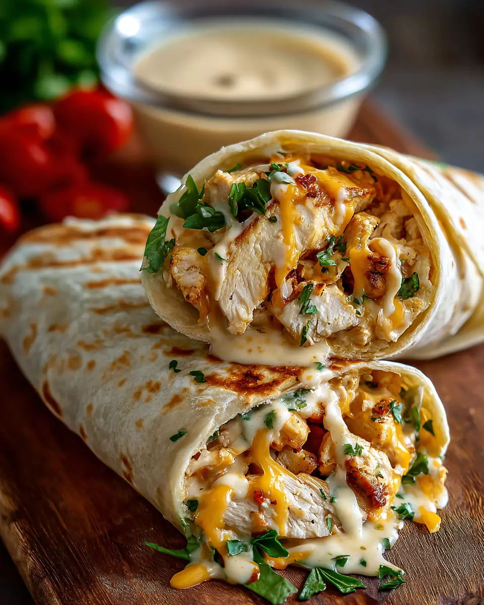 Cheesy Chicken Wrap Recipe – Quick, Melty, and Perfect for Lunch