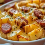 cheesy ranch potatoes and smoked sausage