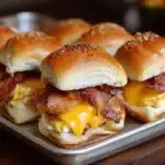Crack Breakfast Sliders with golden tops