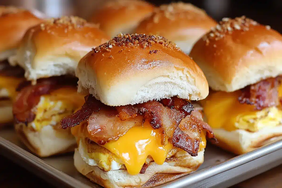 Crack Breakfast Sliders – Easy Bacon Egg & Cheese Recipe