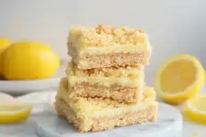 lemon crumb bars with oat topping