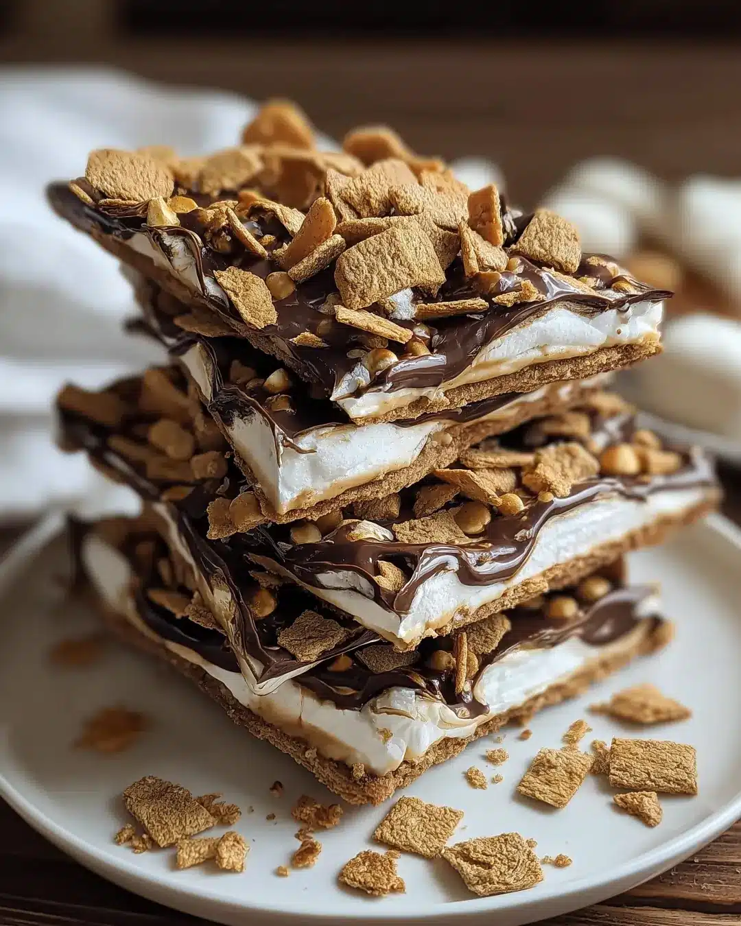 S’mores Bark Recipe – Easy Chocolate Marshmallow Treat
