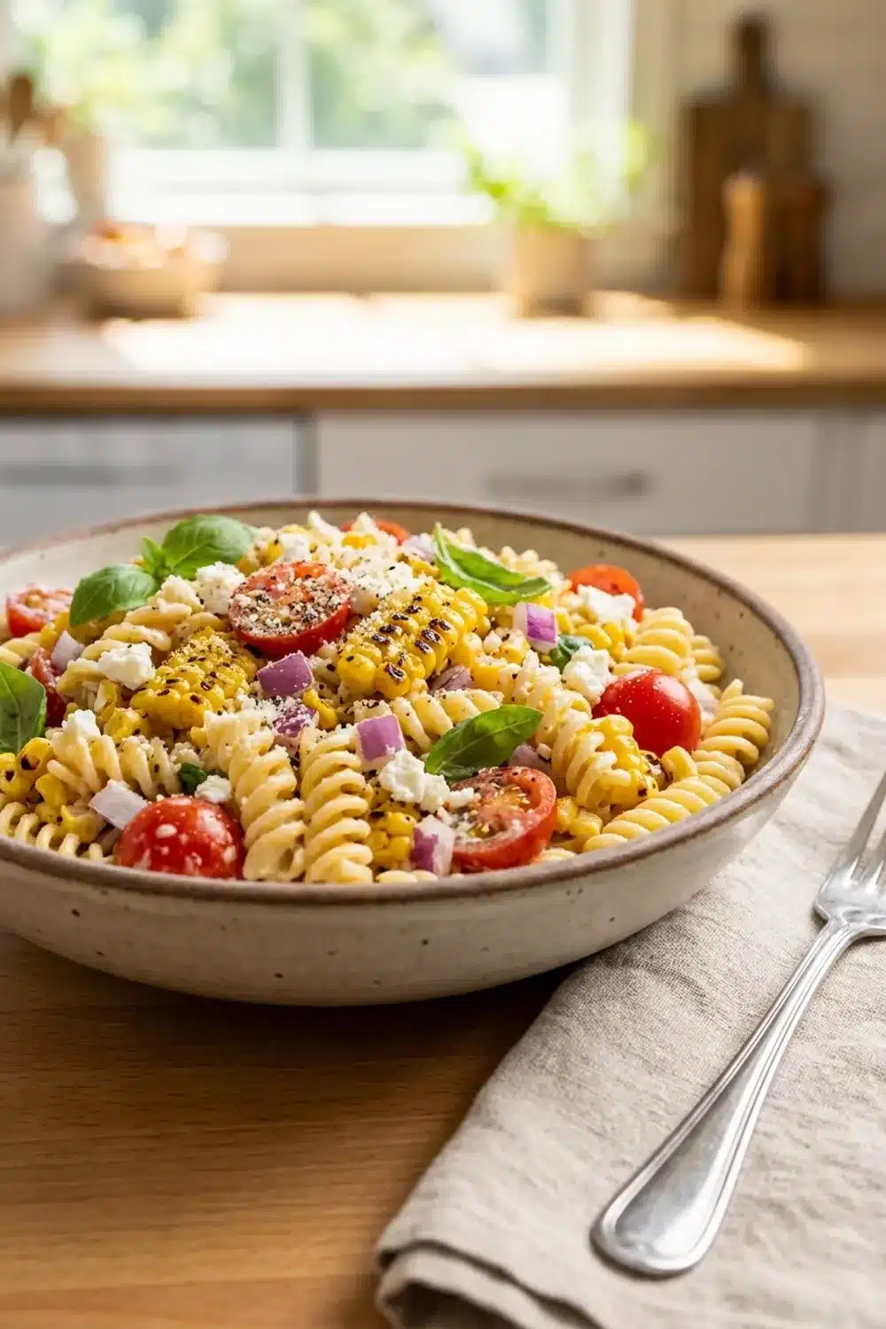 Delicious Corn Pasta Salad for Summer Food Lovers