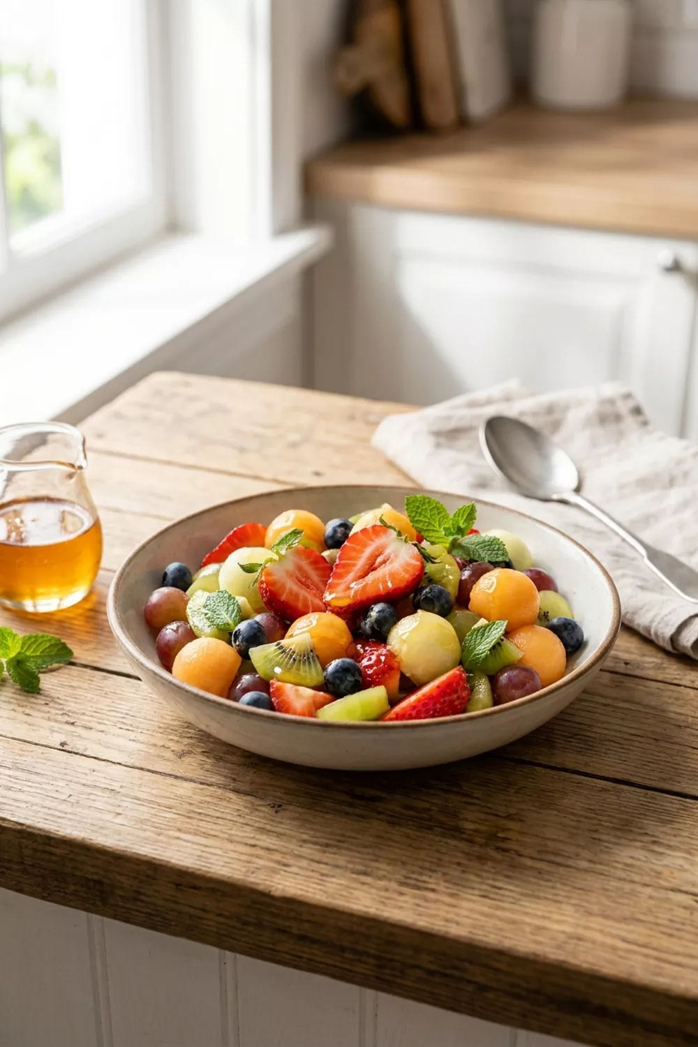 Delicious and Healthy Fruit Salad with Honey: A Refreshing Treat for Healthy Eaters