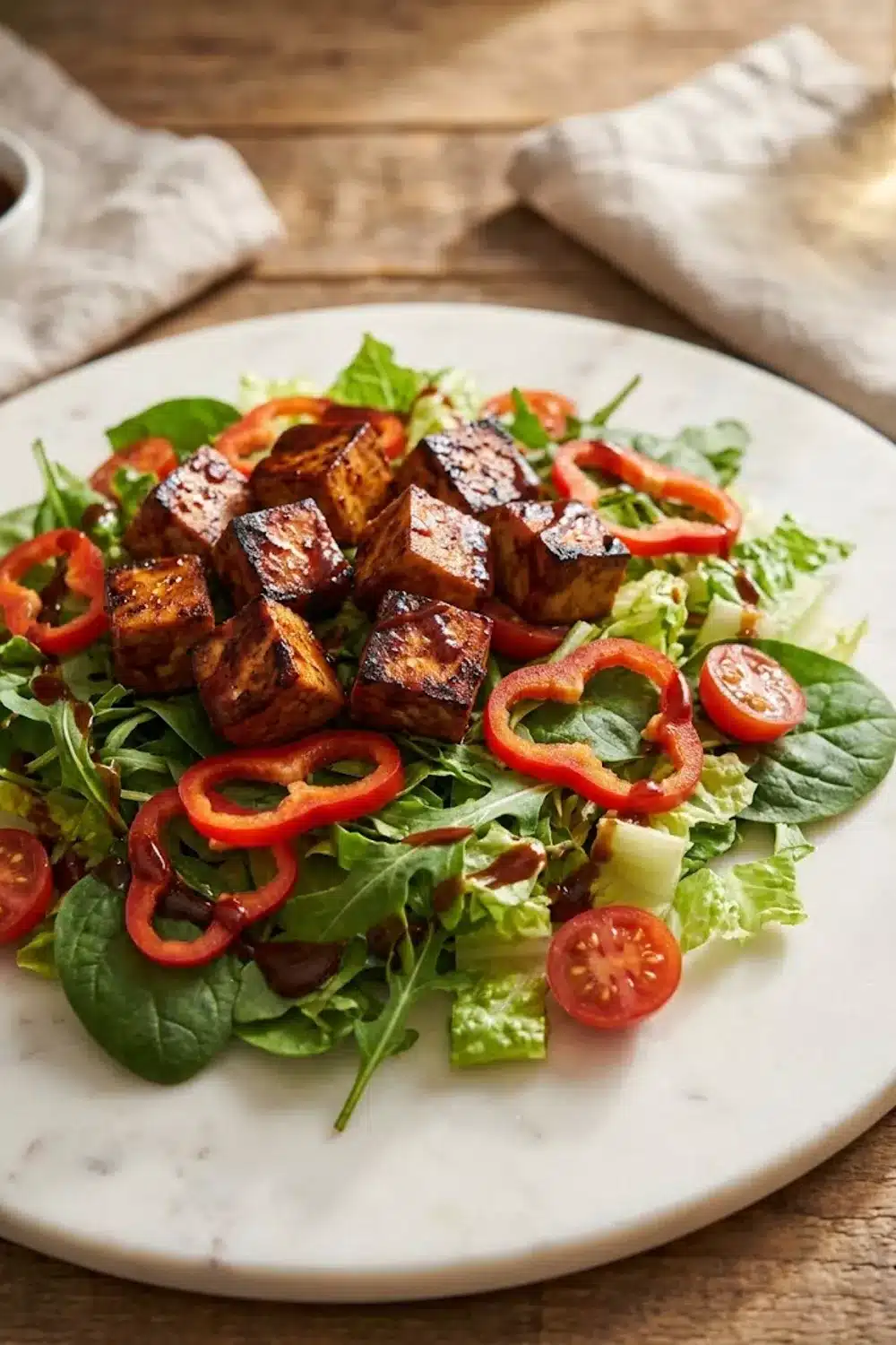 Delicious and Healthy BBQ Tofu Salad Recipe