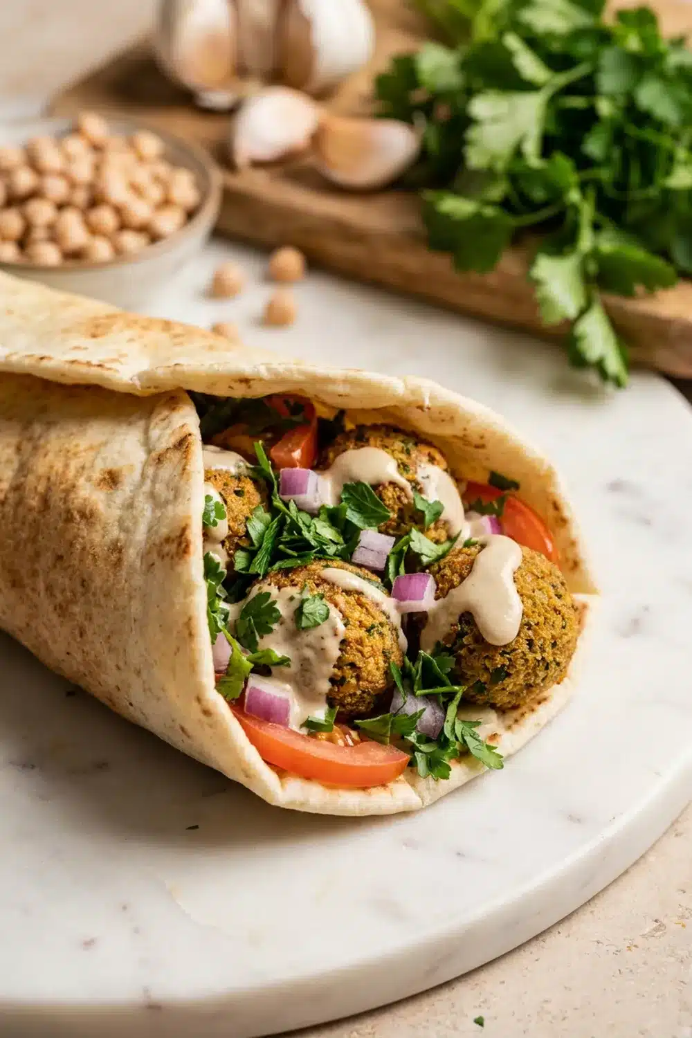 Delicious and Healthy Falafel Wrap Recipe for Nutritious Eating
