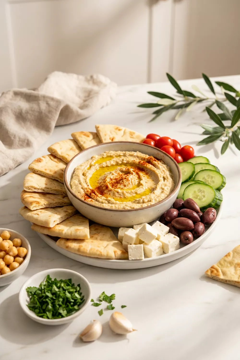 Greek Hummus Platter: A Healthy Eater’s Delight