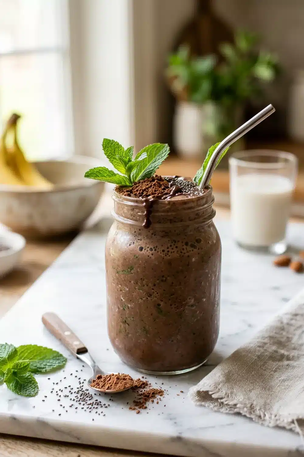 Mint Chocolate Smoothie: A Refreshing Treat for Healthy Eaters