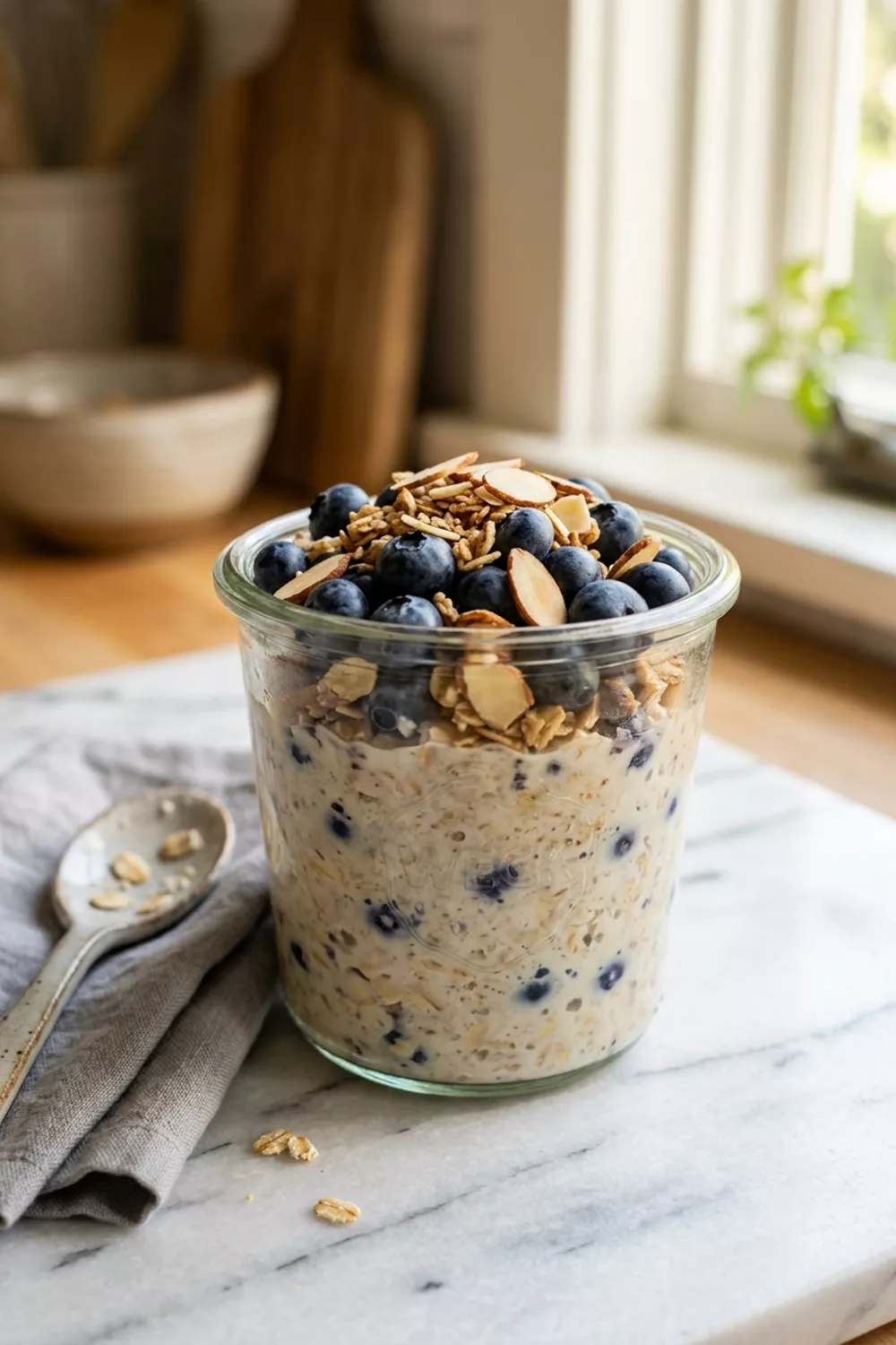 Blueberry Almond Overnight Oats: The Ultimate Meal Prep Breakfast
