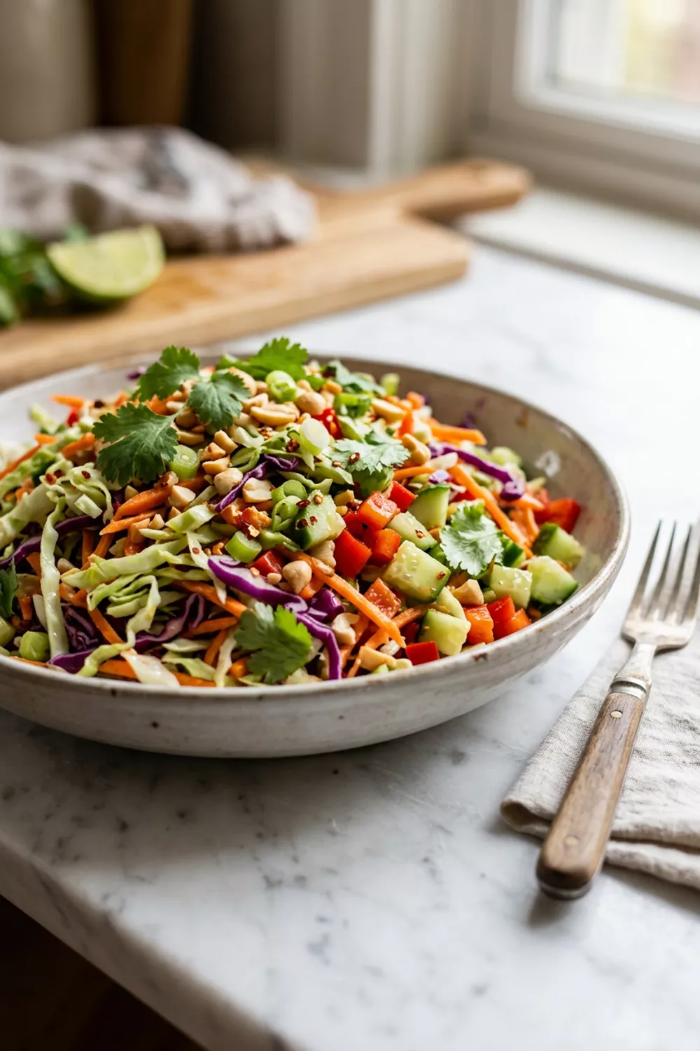 Chopped Thai Salad: A Refreshing Dish for Healthy Eaters
