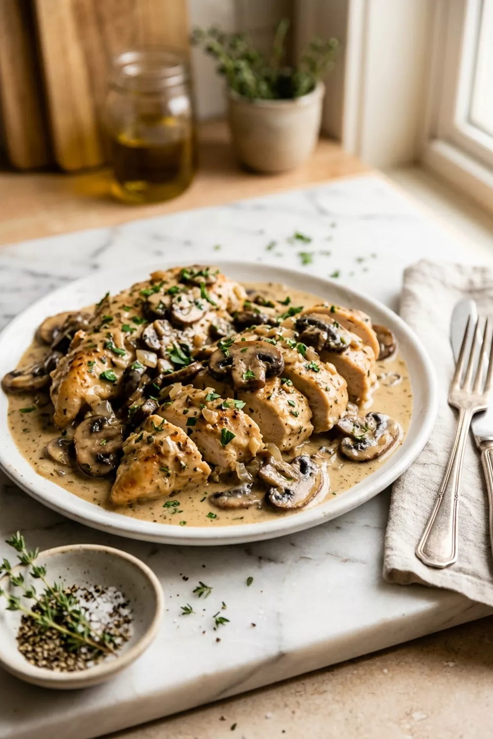 Creamy Mushroom Chicken: A Comforting Stovetop Classic