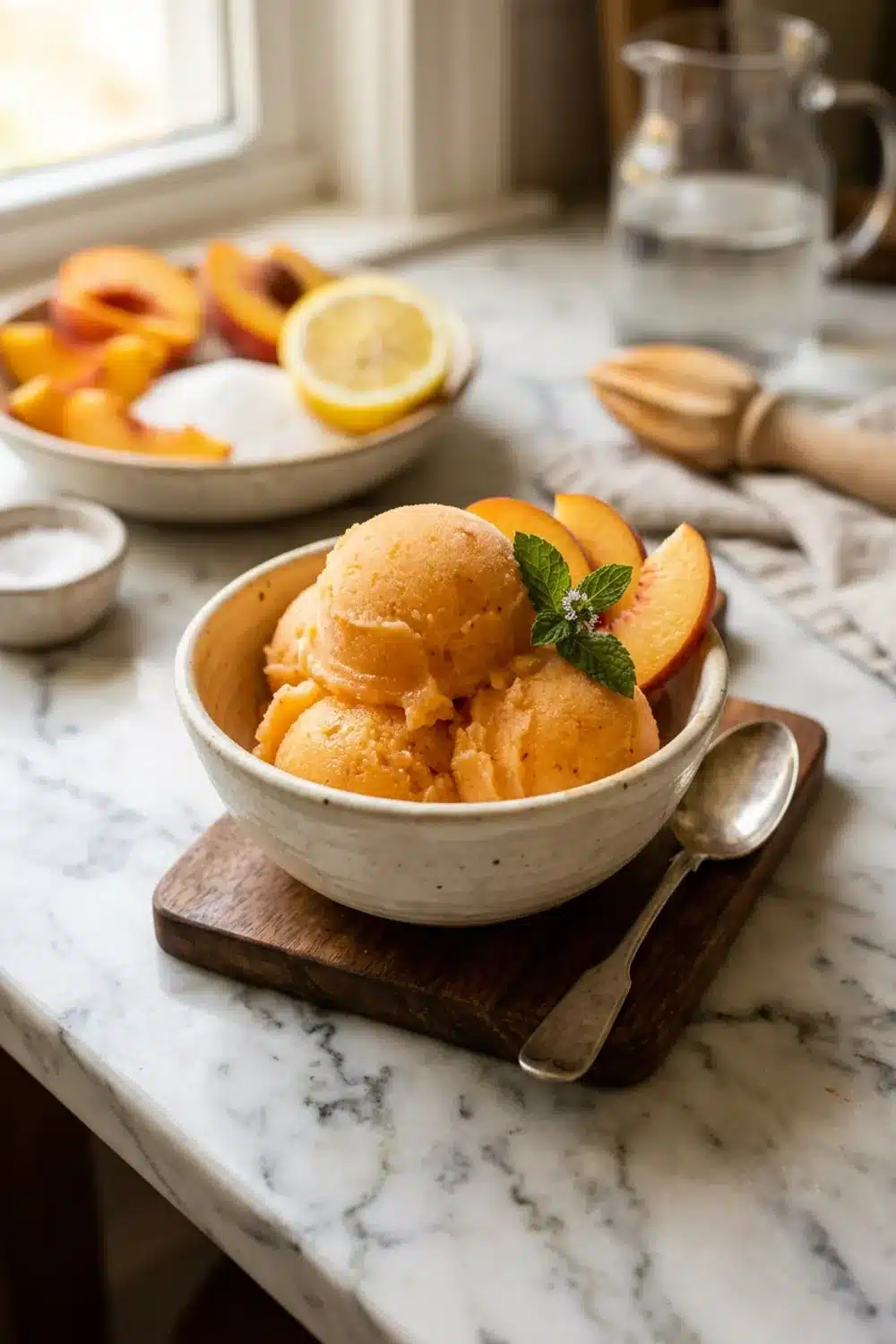 Peach Sorbet: The Perfect Refreshing Dessert for Summer