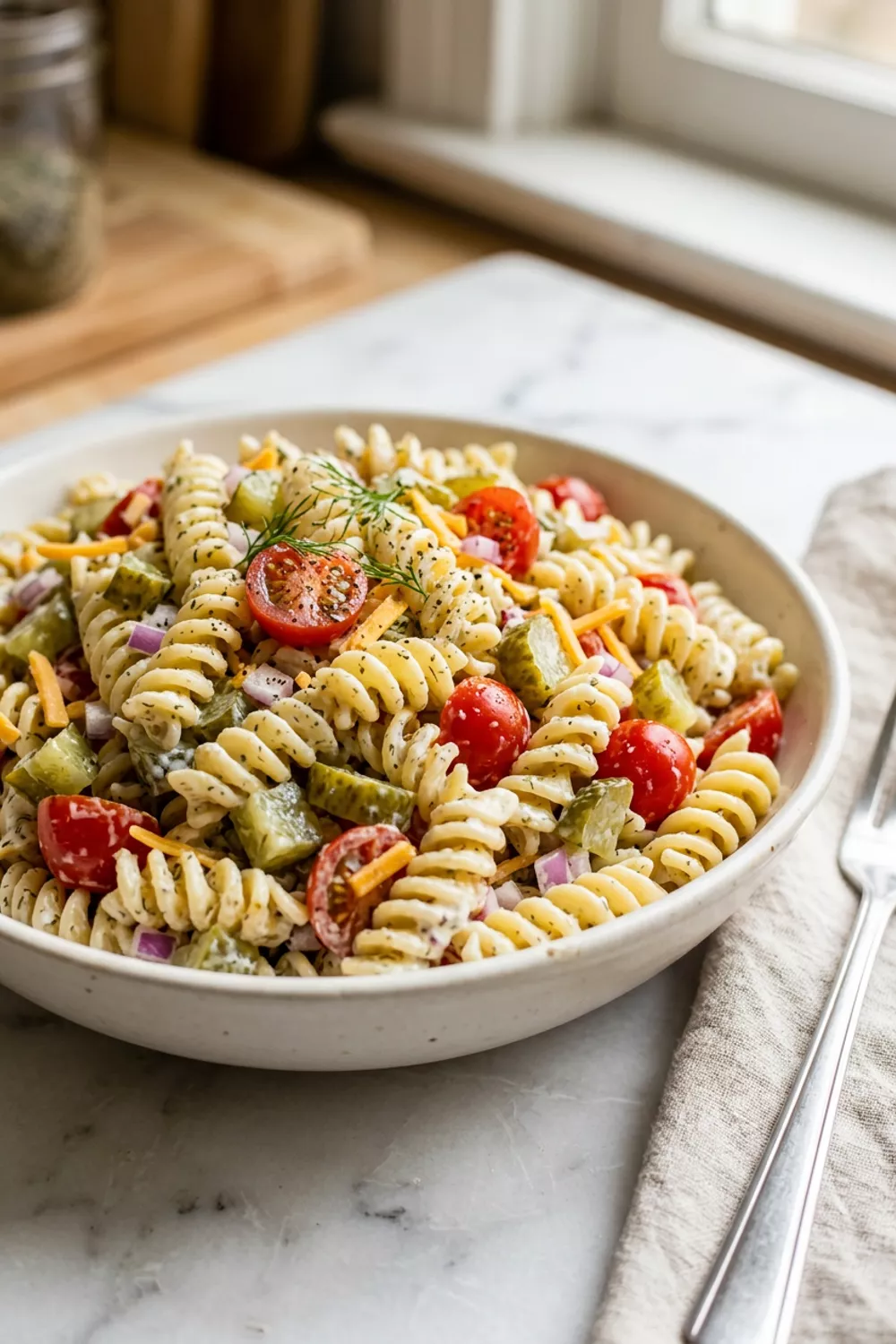 Delicious Pickle Ranch Pasta Salad Recipe Perfect for Summer Food Lovers