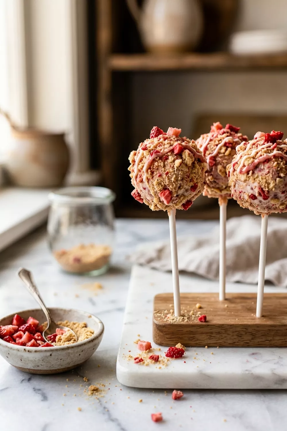 Irresistible Strawberry Cheesecake Pops Recipe for Dessert Lovers