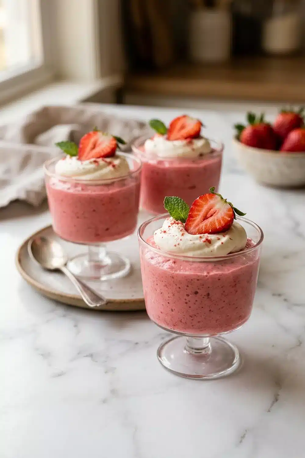 Delicious Strawberry Mousse Cups Recipe for Dessert Lovers