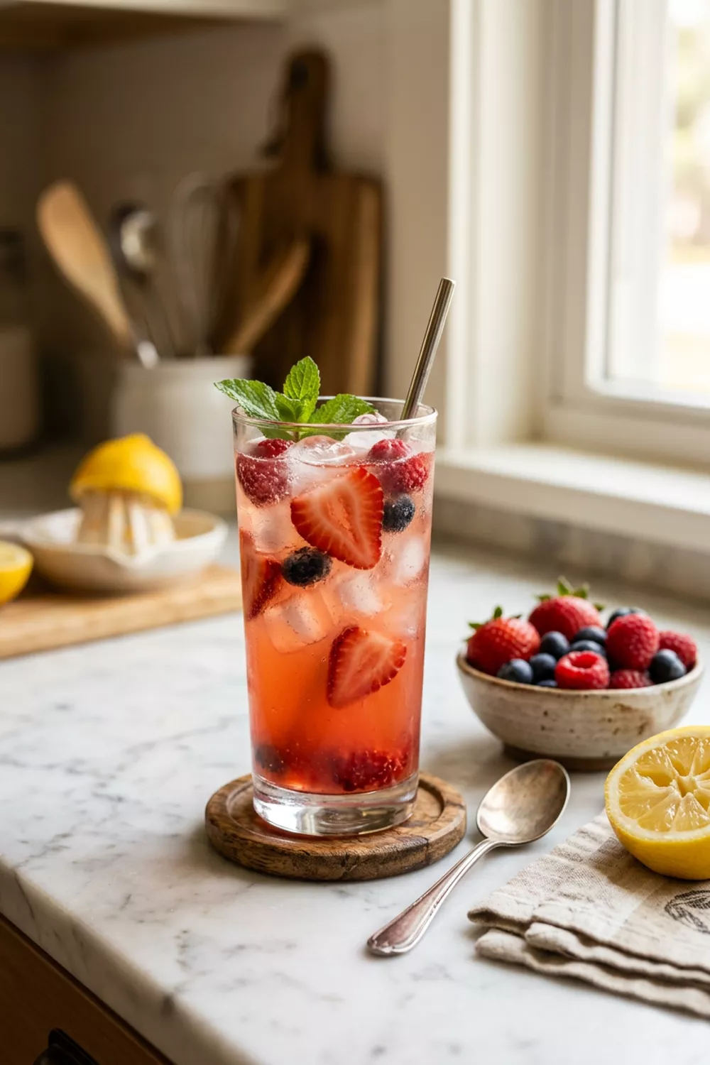 Refreshing Summer Berry Lemonade Recipe for Summer Food Lovers