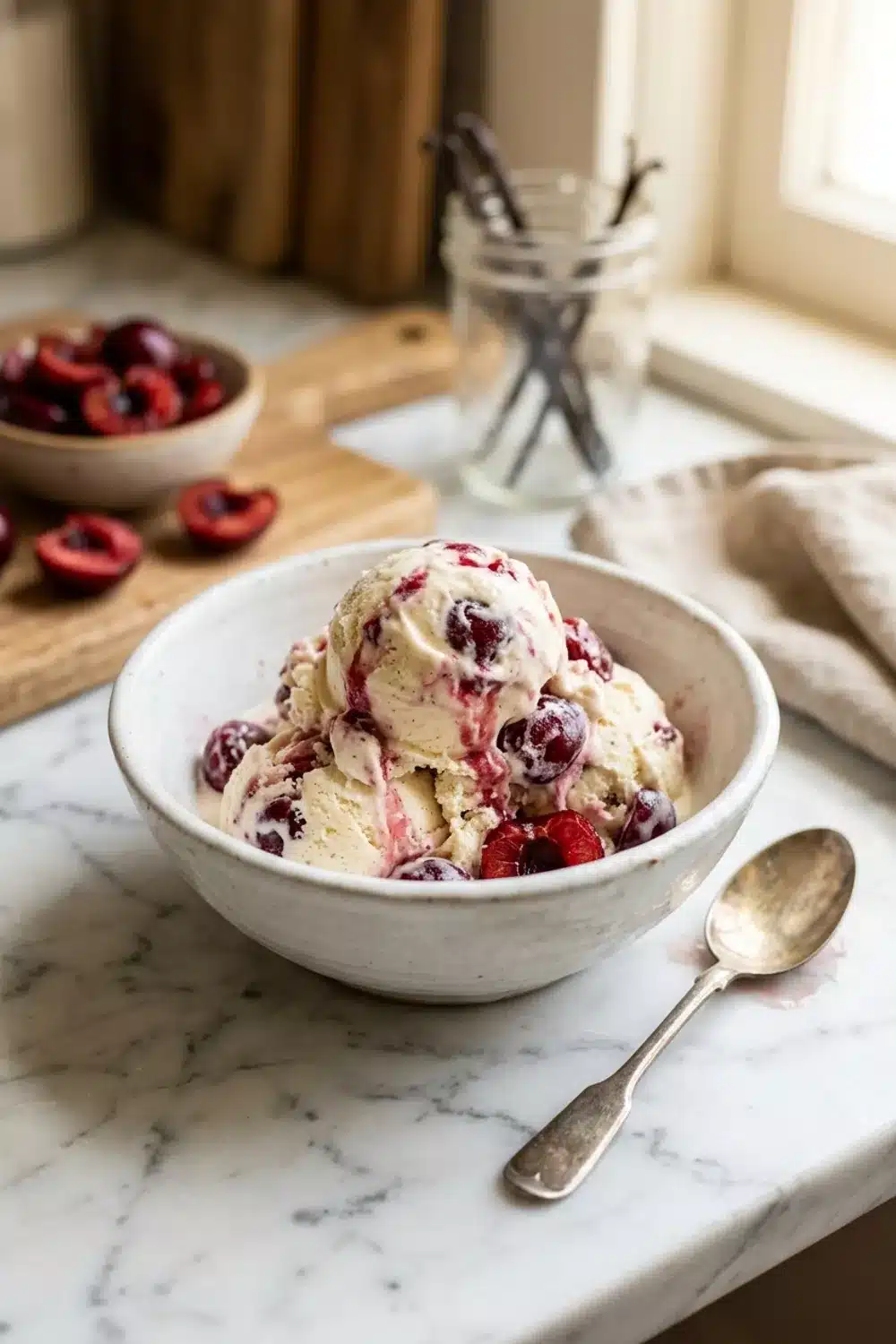 Delicious Cherry Vanilla Ice Cream Recipe for Dessert Lovers