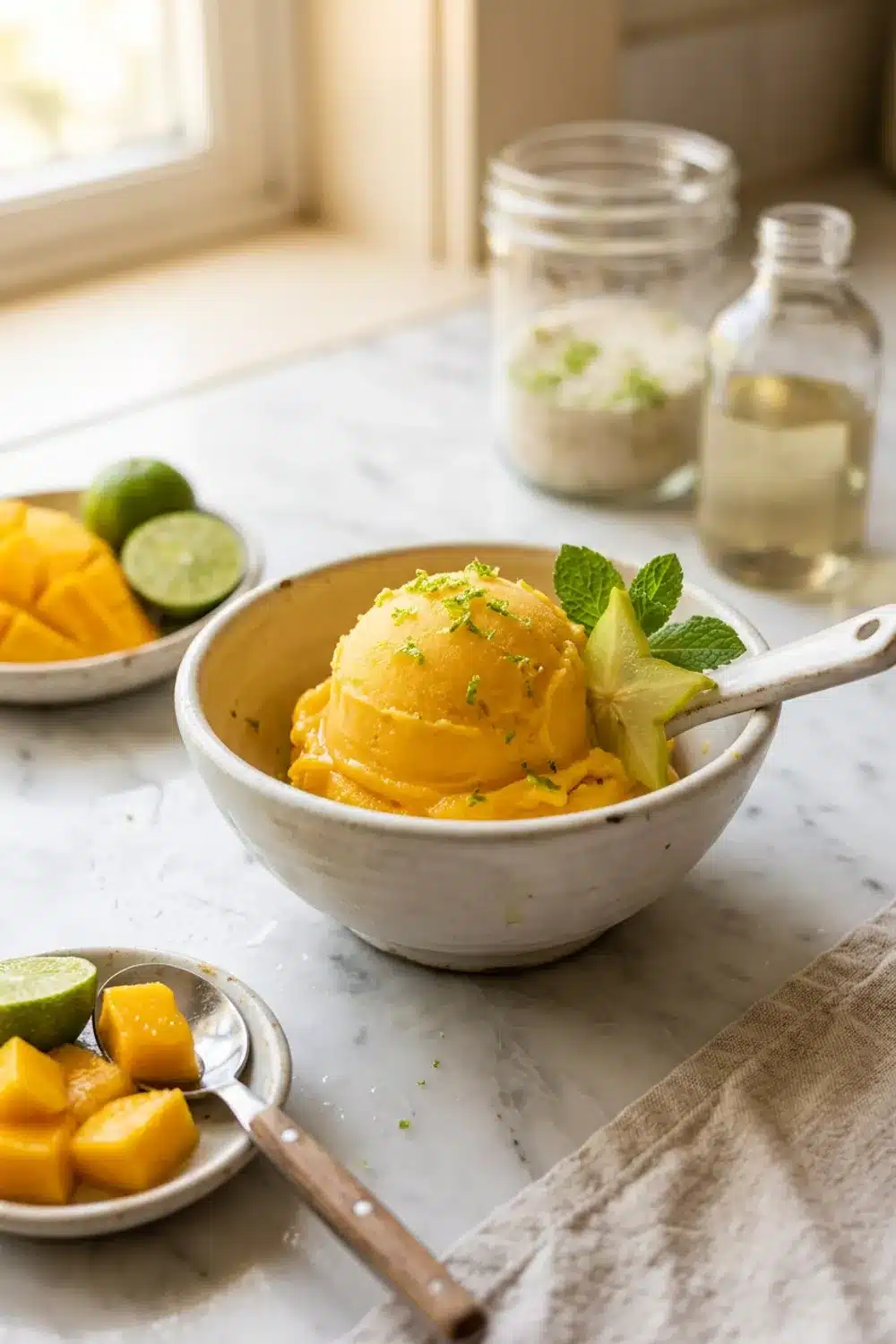 Refreshing Mango Lime Sorbet Recipe for Dessert Lovers