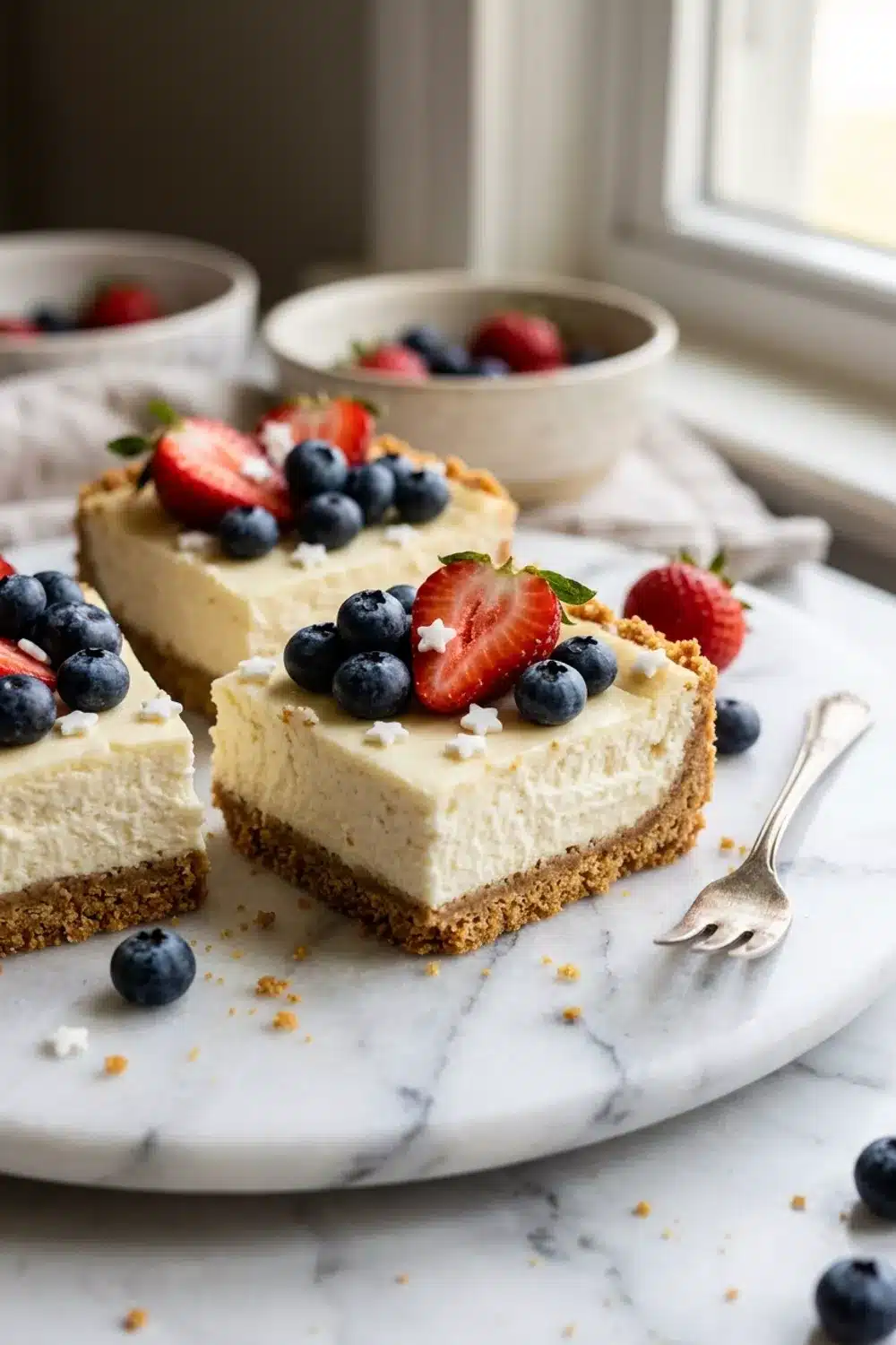 Patriotic Cheesecake Bars: A Festive and Delicious Dessert for Any Celebration