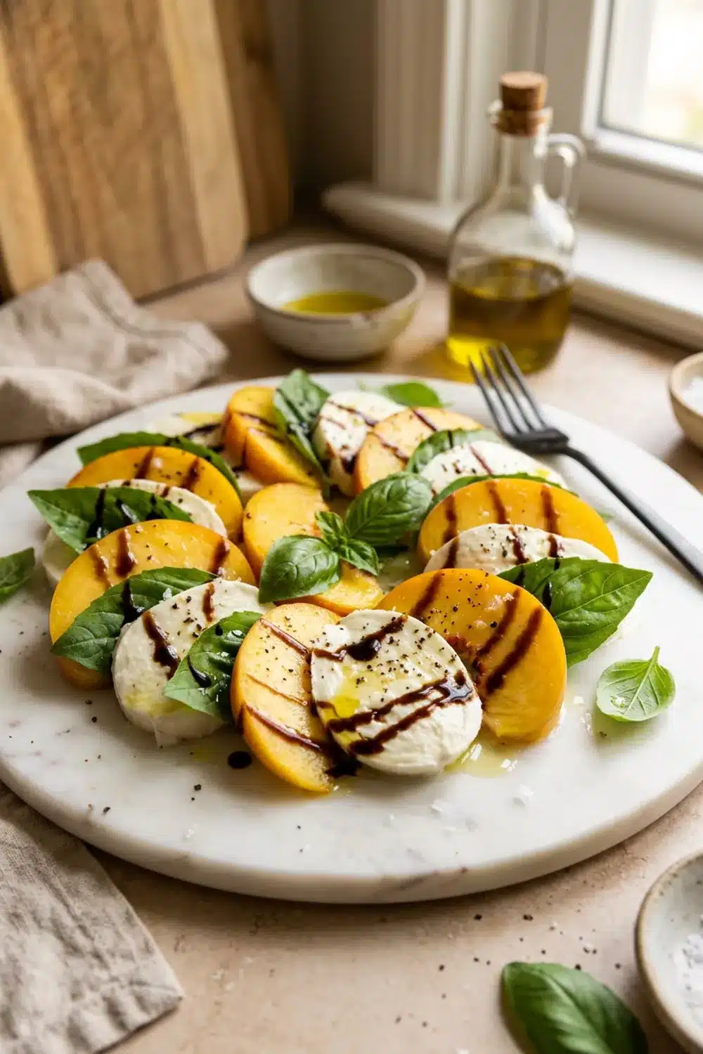 Peach Caprese Salad: A Refreshing Twist for Healthy Eaters