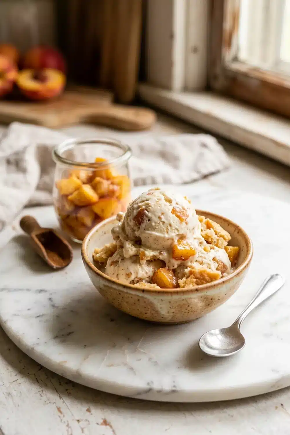 Irresistible Peach Cobbler Ice Cream Recipe for Dessert Lovers