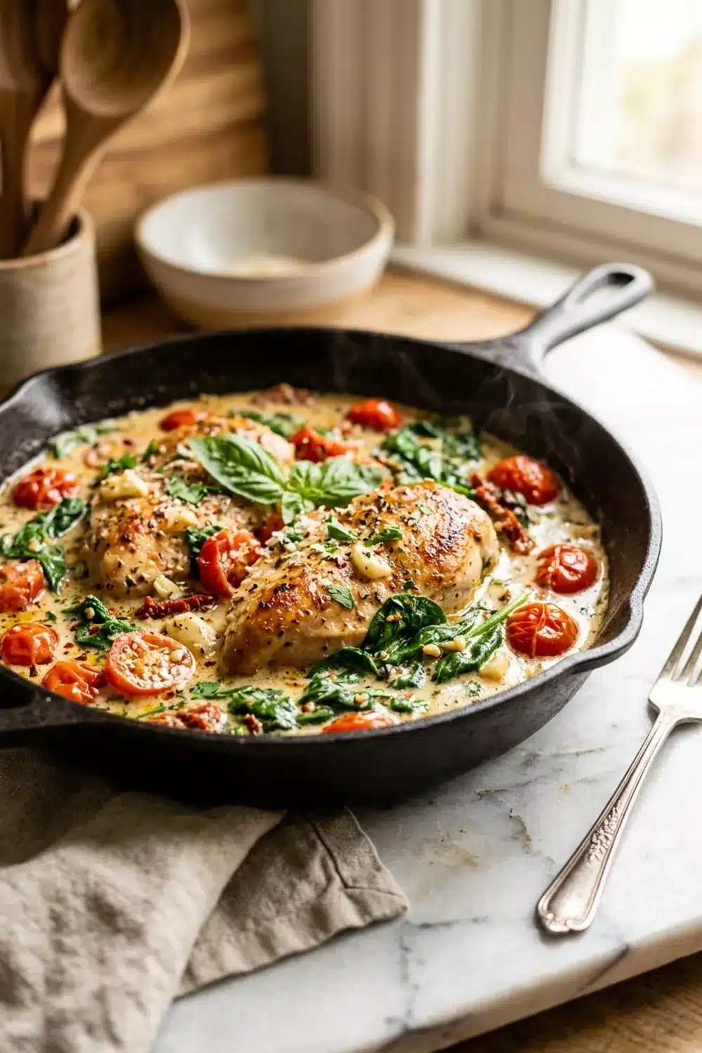 Tuscan Chicken Skillet: A Flavorful One-Pan Dinner for Home Cooks