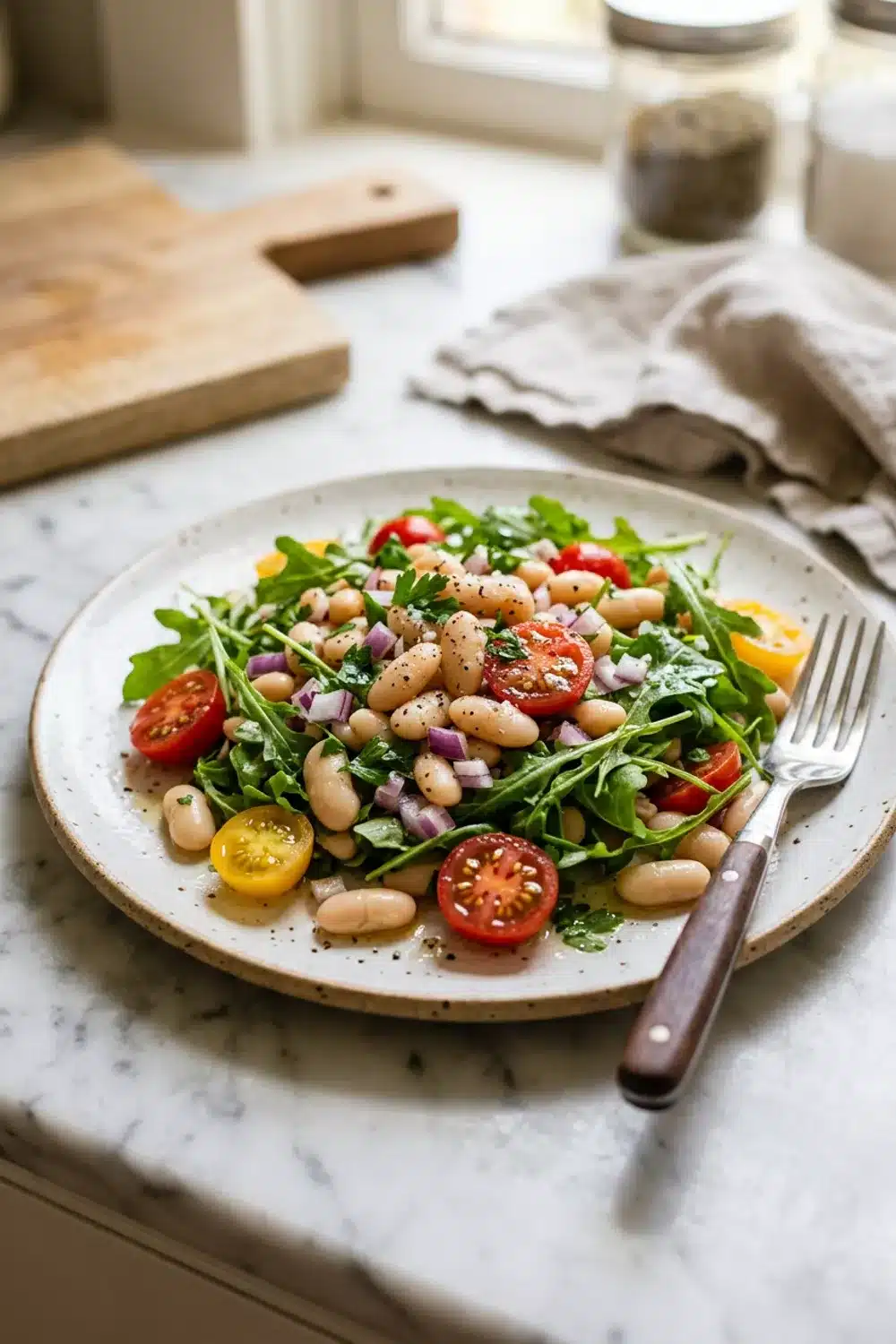 White Bean Arugula Salad: A Nutritious Delight for Healthy Eaters