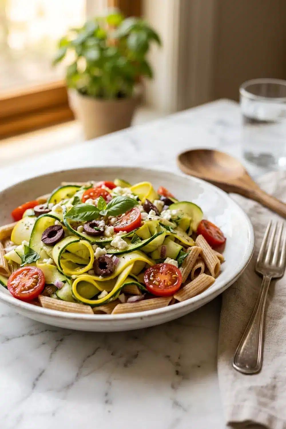 Zucchini Ribbon Pasta Salad: A Refreshing Healthy Eater’s Delight