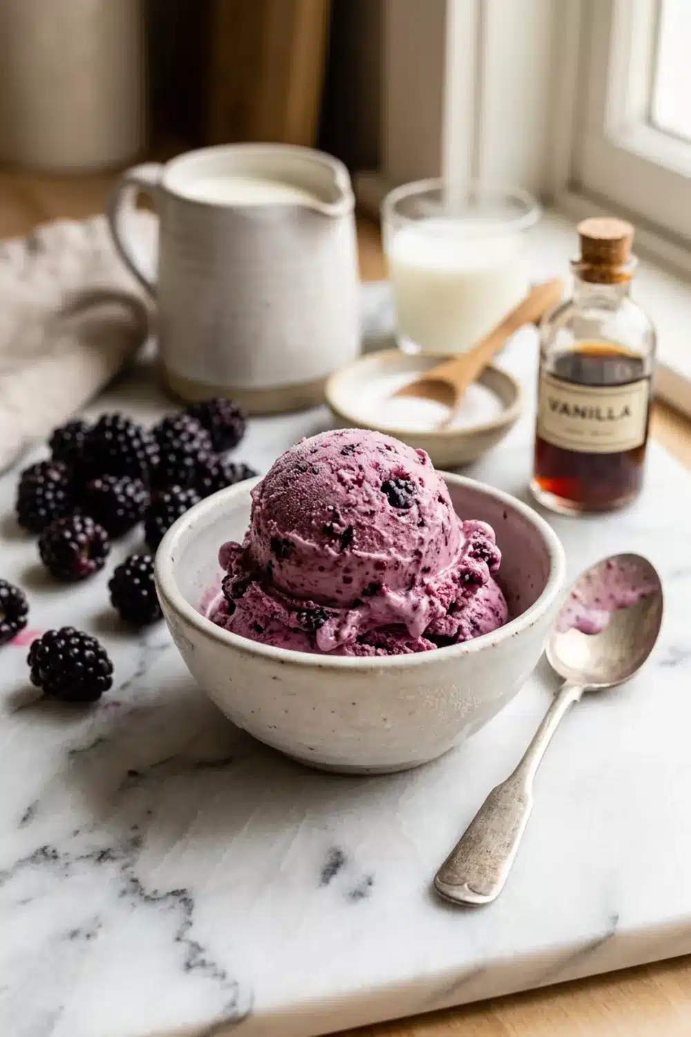 Delicious Homemade Blackberry Ice Cream Recipe for Dessert Lovers