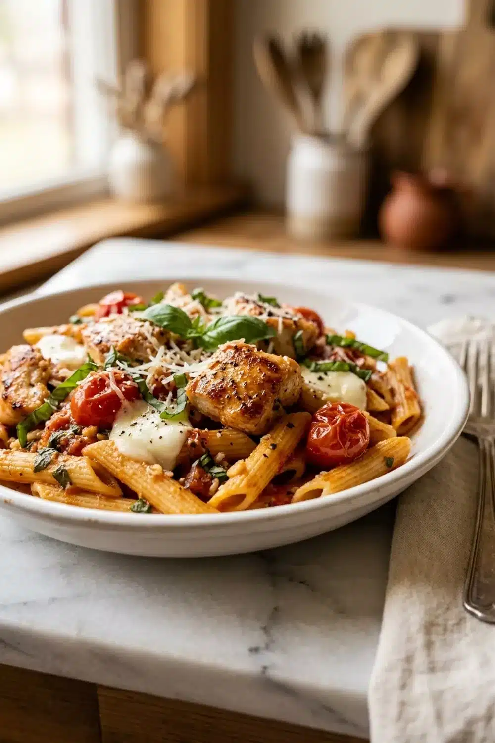 Chicken Margherita Pasta Recipe for Busy Families