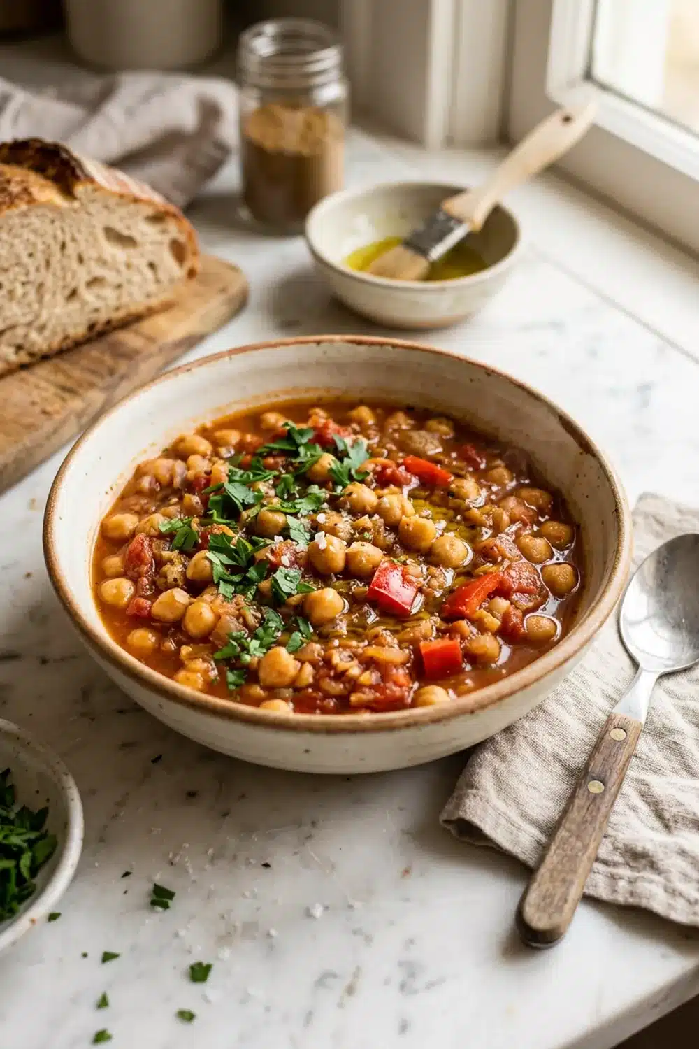 Hearty and Healthy Chickpea Tomato Stew Recipe