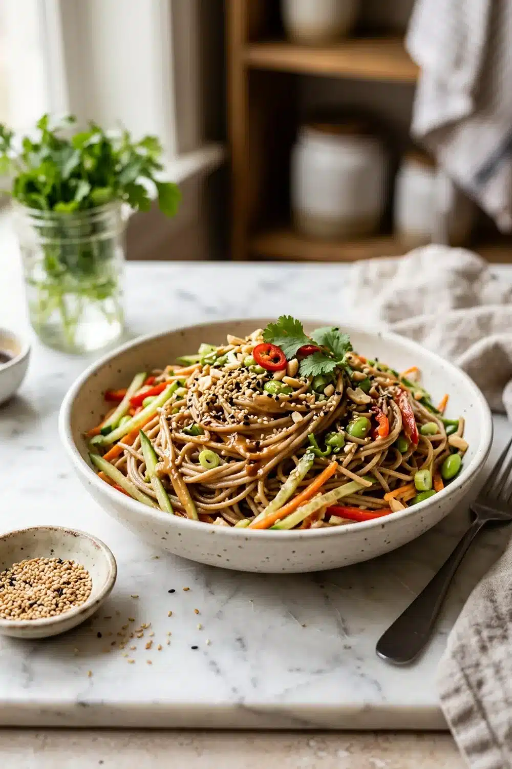 Cold Sesame Noodle Salad: A Refreshing and Healthy Delight