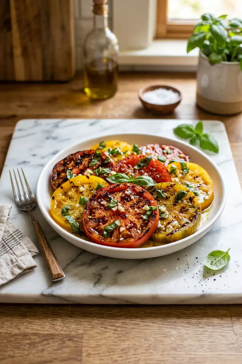 Grilled Tomato Basil Salad: A Fresh and Flavorful Delight for Healthy Eaters