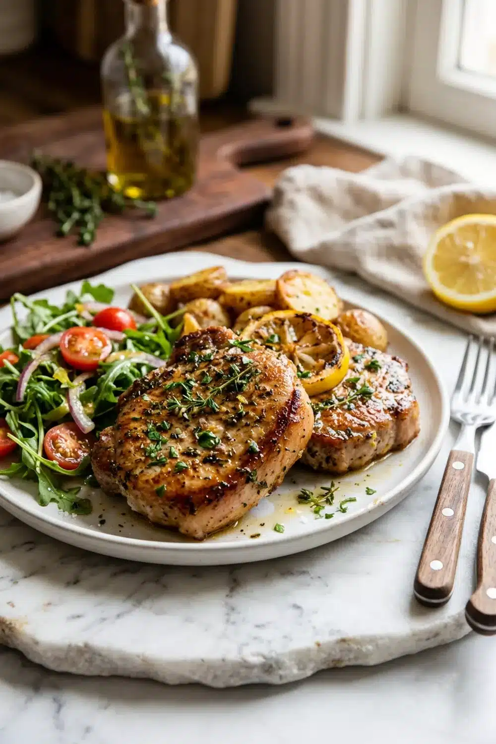 Lemon Herb Pork Chops: A Quick and Flavorful Dinner for Busy Families