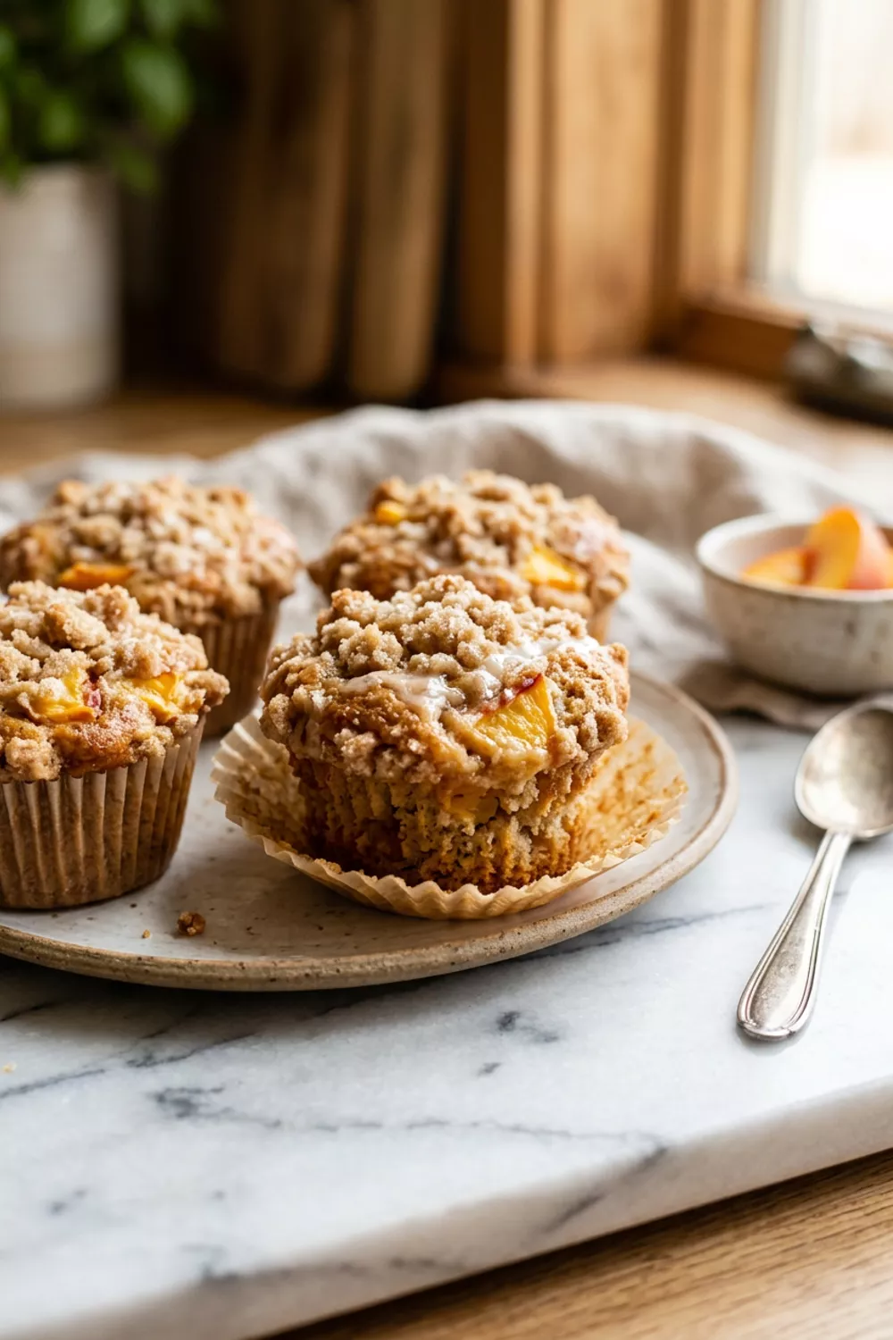 Delicious Peach Streusel Muffins Recipe for Dessert Lovers