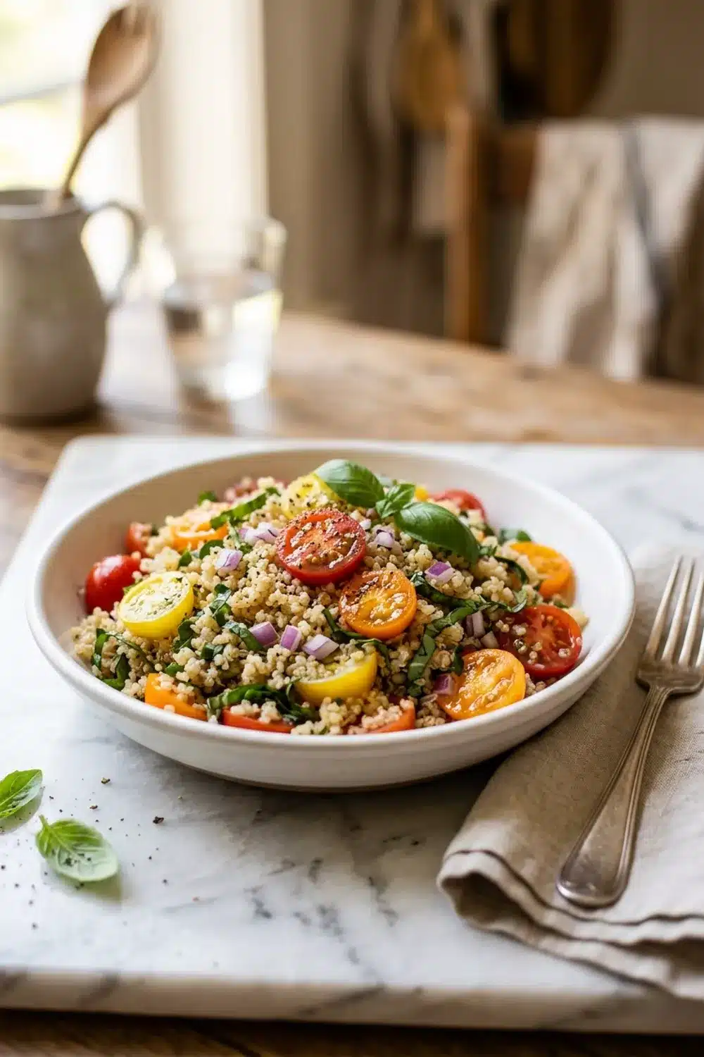 Tomato Basil Quinoa Salad: A Fresh and Nutritious Delight for Healthy Eaters