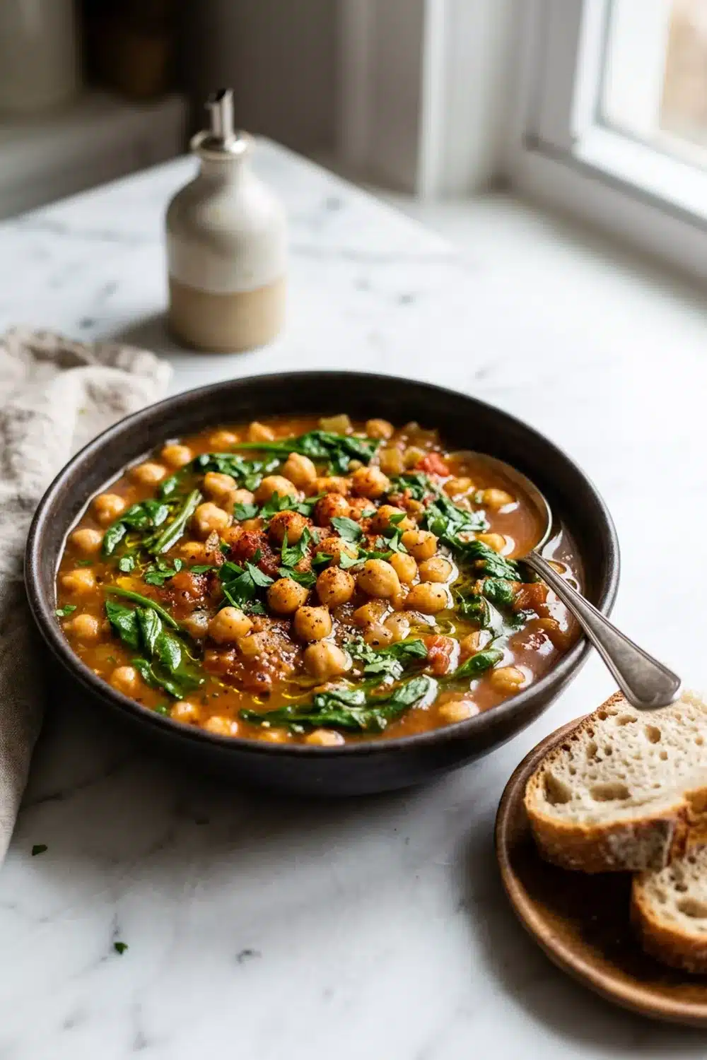 Chickpea and Spinach Stew: A Nutritious Delight for Healthy Eaters