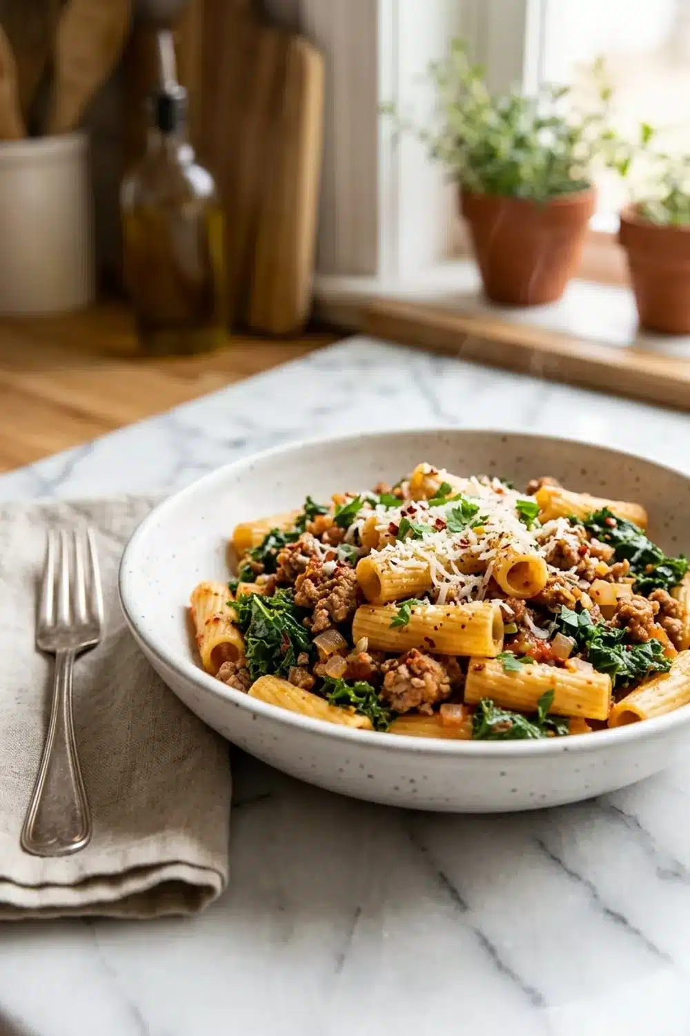Sausage and Kale Pasta: A Hearty and Quick Meal for Busy Families